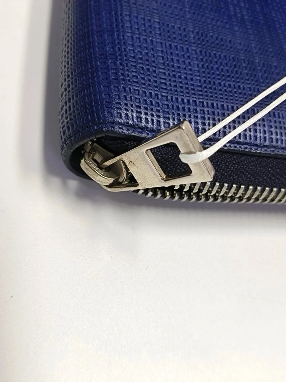 Loewe Royal Blue Leather Zip-Around Wallet